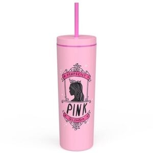 Wicked Glinda Perfectly Pink 23 oz Tumbler and Straw
